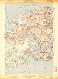 Dennis Massachusetts Historical topographic map, 1:31680 scale, 7.5 X 7.5 Minute, Year 1943