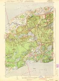 Dennis Massachusetts Historical topographic map, 1:31680 scale, 7.5 X 7.5 Minute, Year 1943