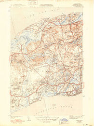 Dennis Massachusetts Historical topographic map, 1:31680 scale, 7.5 X 7.5 Minute, Year 1943