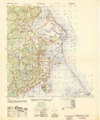 Duxbury Massachusetts Historical topographic map, 1:25000 scale, 7.5 X 7.5 Minute, Year 1953