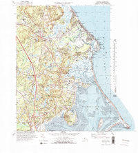 Duxbury Massachusetts Historical topographic map, 1:25000 scale, 7.5 X 7.5 Minute, Year 1974