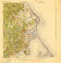Duxbury Massachusetts Historical topographic map, 1:31680 scale, 7.5 X 7.5 Minute, Year 1941