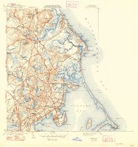 Duxbury Massachusetts Historical topographic map, 1:31680 scale, 7.5 X 7.5 Minute, Year 1941