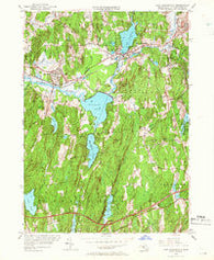 East Brookfield Massachusetts Historical topographic map, 1:24000 scale, 7.5 X 7.5 Minute, Year 1954