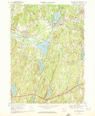East Brookfield Massachusetts Historical topographic map, 1:24000 scale, 7.5 X 7.5 Minute, Year 1969