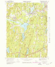 East Brookfield Massachusetts Historical topographic map, 1:25000 scale, 7.5 X 7.5 Minute, Year 1969