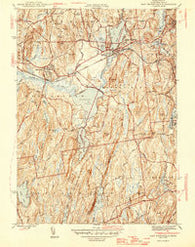 East Brookfield Massachusetts Historical topographic map, 1:31680 scale, 7.5 X 7.5 Minute, Year 1946
