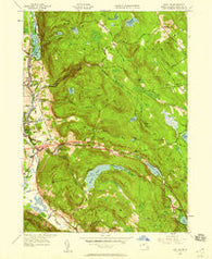 East Lee Massachusetts Historical topographic map, 1:24000 scale, 7.5 X 7.5 Minute, Year 1945