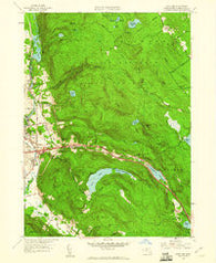 East Lee Massachusetts Historical topographic map, 1:24000 scale, 7.5 X 7.5 Minute, Year 1958