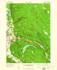 East Lee Massachusetts Historical topographic map, 1:24000 scale, 7.5 X 7.5 Minute, Year 1958