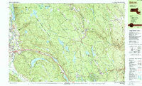 East Lee Massachusetts Historical topographic map, 1:25000 scale, 7.5 X 15 Minute, Year 1987