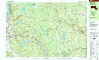 East Lee Massachusetts Historical topographic map, 1:25000 scale, 7.5 X 15 Minute, Year 1997