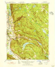 East Lee Massachusetts Historical topographic map, 1:31680 scale, 7.5 X 7.5 Minute, Year 1945