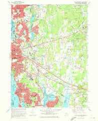 East Providence Rhode Island Historical topographic map, 1:24000 scale, 7.5 X 7.5 Minute, Year 1971
