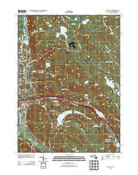 East Lee Massachusetts Historical topographic map, 1:24000 scale, 7.5 X 7.5 Minute, Year 2012
