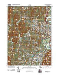 Easthampton Massachusetts Historical topographic map, 1:24000 scale, 7.5 X 7.5 Minute, Year 2012
