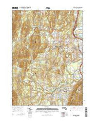 Easthampton Massachusetts Current topographic map, 1:24000 scale, 7.5 X 7.5 Minute, Year 2015