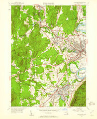 Easthampton Massachusetts Historical topographic map, 1:24000 scale, 7.5 X 7.5 Minute, Year 1948
