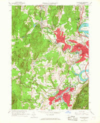 Easthampton Massachusetts Historical topographic map, 1:24000 scale, 7.5 X 7.5 Minute, Year 1964