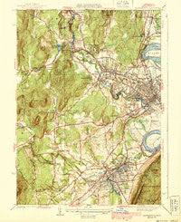 Easthampton Massachusetts Historical topographic map, 1:31680 scale, 7.5 X 7.5 Minute, Year 1939