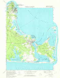 Edgartown Massachusetts Historical topographic map, 1:24000 scale, 7.5 X 7.5 Minute, Year 1972