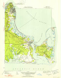 Edgartown Massachusetts Historical topographic map, 1:31680 scale, 7.5 X 7.5 Minute, Year 1951