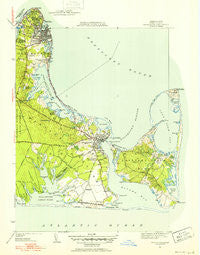 Edgartown Massachusetts Historical topographic map, 1:31680 scale, 7.5 X 7.5 Minute, Year 1951