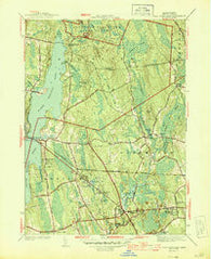 Fall River East Massachusetts Historical topographic map, 1:31680 scale, 7.5 X 7.5 Minute, Year 1944