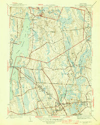 Fall River East Massachusetts Historical topographic map, 1:31680 scale, 7.5 X 7.5 Minute, Year 1944