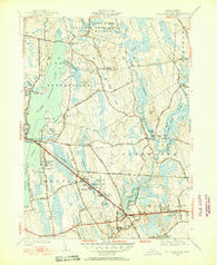 Fall River East Massachusetts Historical topographic map, 1:31680 scale, 7.5 X 7.5 Minute, Year 1951