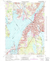 Fall River Massachusetts Historical topographic map, 1:24000 scale, 7.5 X 7.5 Minute, Year 1967
