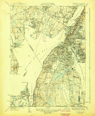 Fall River Massachusetts Historical topographic map, 1:31680 scale, 7.5 X 7.5 Minute, Year 1944
