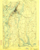Fall River Massachusetts Historical topographic map, 1:62500 scale, 15 X 15 Minute, Year 1893
