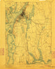 Fall River Massachusetts Historical topographic map, 1:62500 scale, 15 X 15 Minute, Year 1893