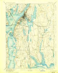 Fall River Massachusetts Historical topographic map, 1:62500 scale, 15 X 15 Minute, Year 1893