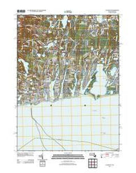 Falmouth Massachusetts Historical topographic map, 1:24000 scale, 7.5 X 7.5 Minute, Year 2012