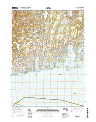 Falmouth Massachusetts Current topographic map, 1:24000 scale, 7.5 X 7.5 Minute, Year 2015
