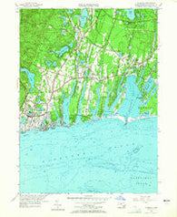 Falmouth Massachusetts Historical topographic map, 1:24000 scale, 7.5 X 7.5 Minute, Year 1957