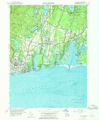 Falmouth Massachusetts Historical topographic map, 1:24000 scale, 7.5 X 7.5 Minute, Year 1957