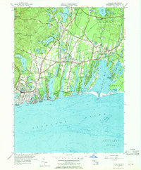 Falmouth Massachusetts Historical topographic map, 1:24000 scale, 7.5 X 7.5 Minute, Year 1957