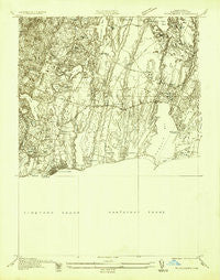 Falmouth Massachusetts Historical topographic map, 1:25000 scale, 7.5 X 7.5 Minute, Year 1936