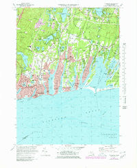 Falmouth Massachusetts Historical topographic map, 1:25000 scale, 7.5 X 7.5 Minute, Year 1972