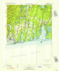 Falmouth Massachusetts Historical topographic map, 1:31680 scale, 7.5 X 7.5 Minute, Year 1946