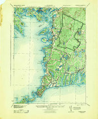 Falmouth Massachusetts Historical topographic map, 1:62500 scale, 15 X 15 Minute, Year 1915