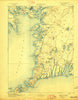 Falmouth Massachusetts Historical topographic map, 1:62500 scale, 15 X 15 Minute, Year 1893