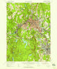 Fitchburg Massachusetts Historical topographic map, 1:24000 scale, 7.5 X 7.5 Minute, Year 1954