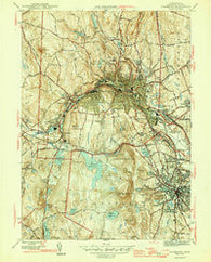 Fitchburg Massachusetts Historical topographic map, 1:31680 scale, 7.5 X 7.5 Minute, Year 1946
