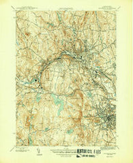 Fitchburg Massachusetts Historical topographic map, 1:31680 scale, 7.5 X 7.5 Minute, Year 1946