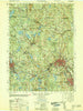 Fitchburg Massachusetts Historical topographic map, 1:50000 scale, 15 X 15 Minute, Year 1953