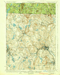 Fitchburg Massachusetts Historical topographic map, 1:62500 scale, 15 X 15 Minute, Year 1936